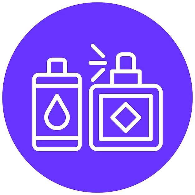 Diseño vectorial de productos de belleza Estilo de icono