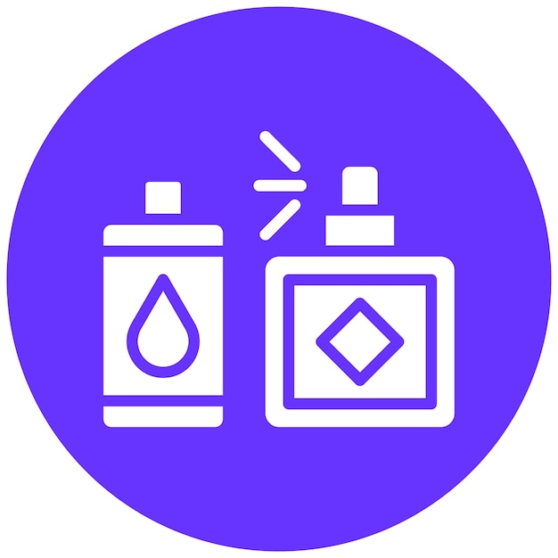 Diseño vectorial de productos de belleza Estilo de icono