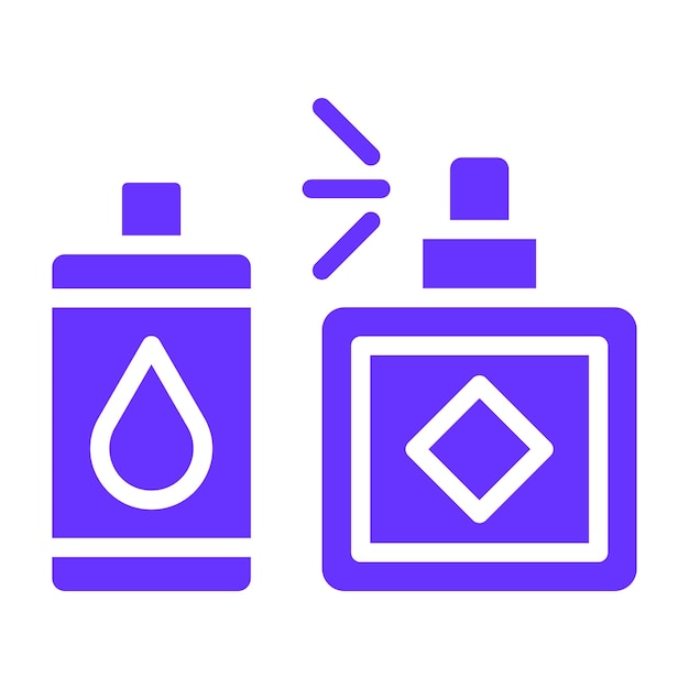 Diseño vectorial de productos de belleza Estilo de icono
