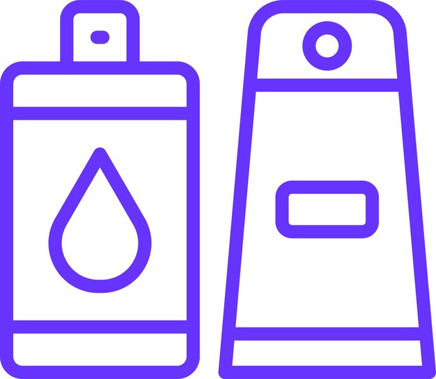 Diseño vectorial de productos de belleza Estilo de icono