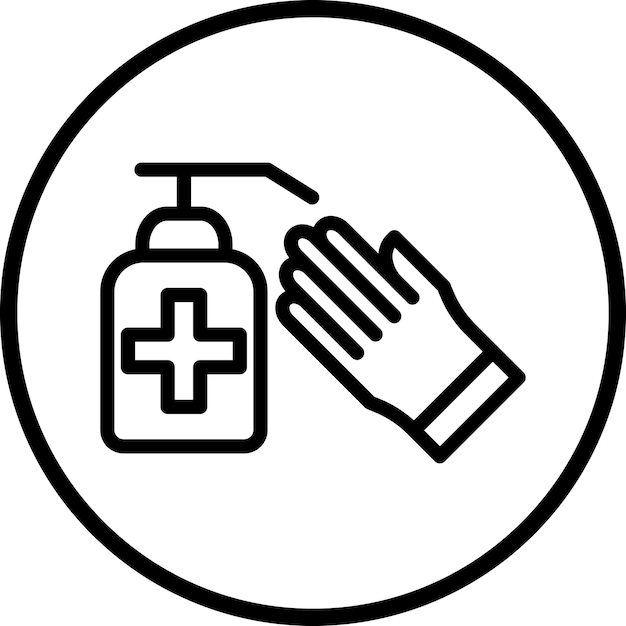 Diseño vectorial de productos para el cuidado de heridas Estilo de icono