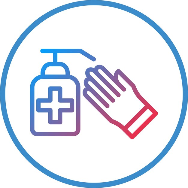 Diseño vectorial de productos para el cuidado de heridas Estilo de icono