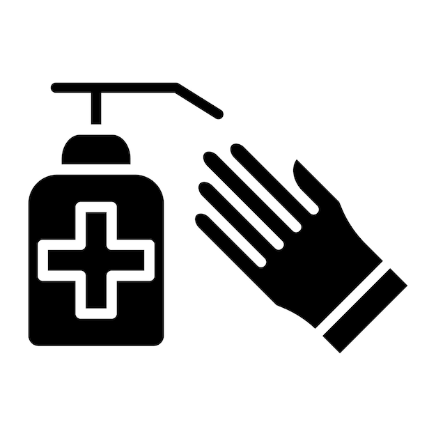 Diseño vectorial de productos para el cuidado de heridas Estilo de icono