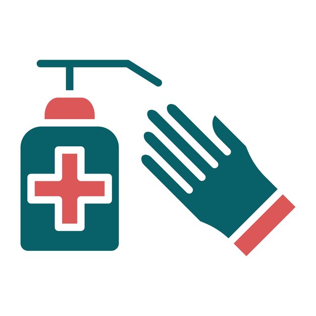 Diseño vectorial de productos para el cuidado de heridas Estilo de icono
