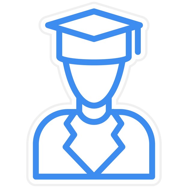 Diseño vectorial Profesor Estilo de icono