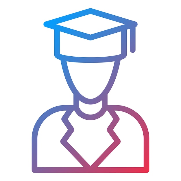 Diseño vectorial Profesor Estilo de icono