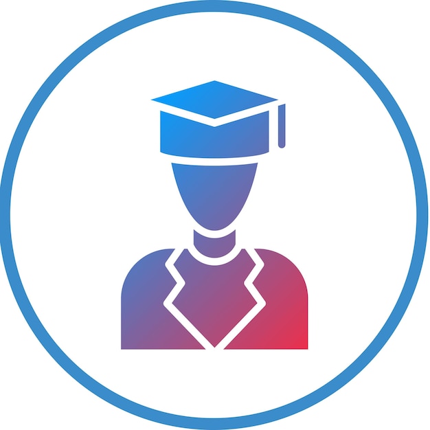 Diseño vectorial Profesor Estilo de icono