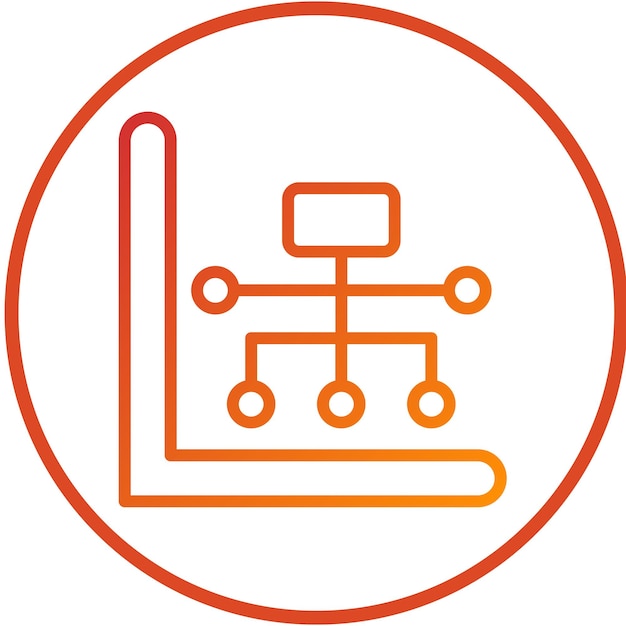 Diseño vectorial Progreso Estilo de icono en cascada