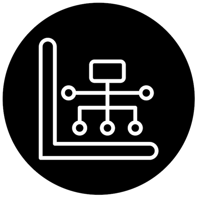 Diseño vectorial Progreso Estilo de icono en cascada