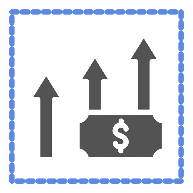 Diseño vectorial Prosperidad Estilo del icono de píxel