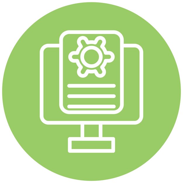 Diseño vectorial de prototipos rápidos Estilo de icono