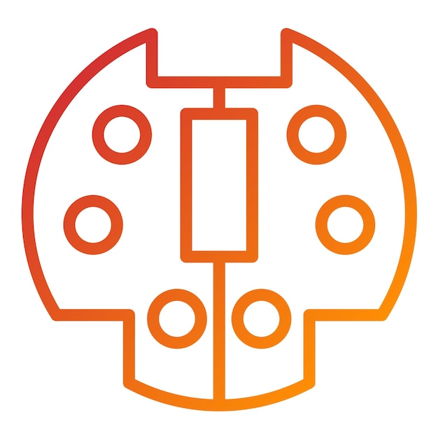 Diseño vectorial de PS2 Estilo de icono de puerto