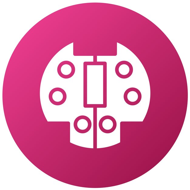 Diseño vectorial de PS2 Estilo de icono de puerto