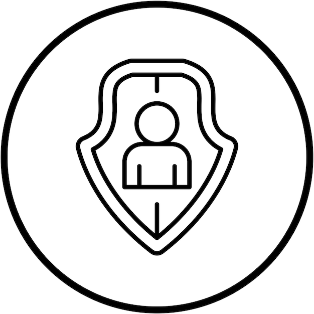 Diseño vectorial Pseudonimización Estilo del icono