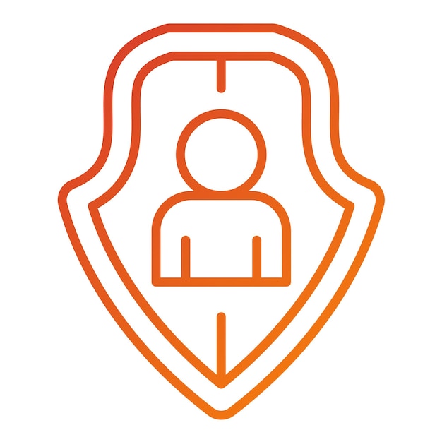 Diseño vectorial Pseudonimización Estilo del icono
