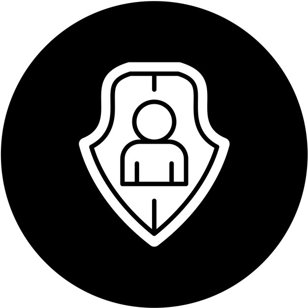 Diseño vectorial Pseudonimización Estilo del icono