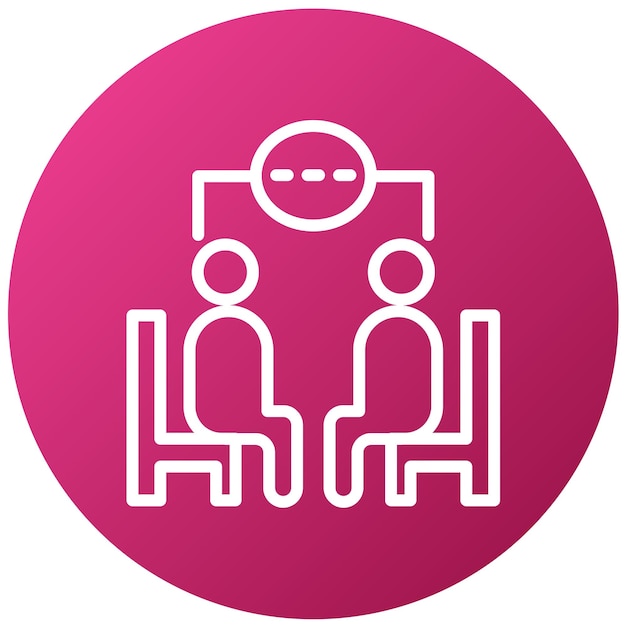 Diseño vectorial de psicoterapia Estilo de icono