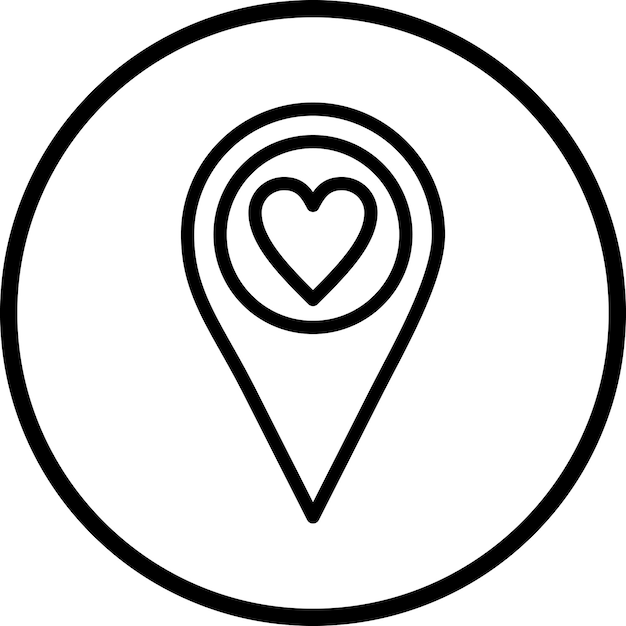 Diseño vectorial Punto de interés Estilo del icono