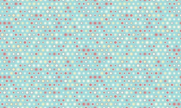 Diseño vectorial de puntos polca con un patrón de forma redonda minimalista Ideal para impresiones de telas de moda, papeles de pared y fondos de carteles con un simple toque geométrico