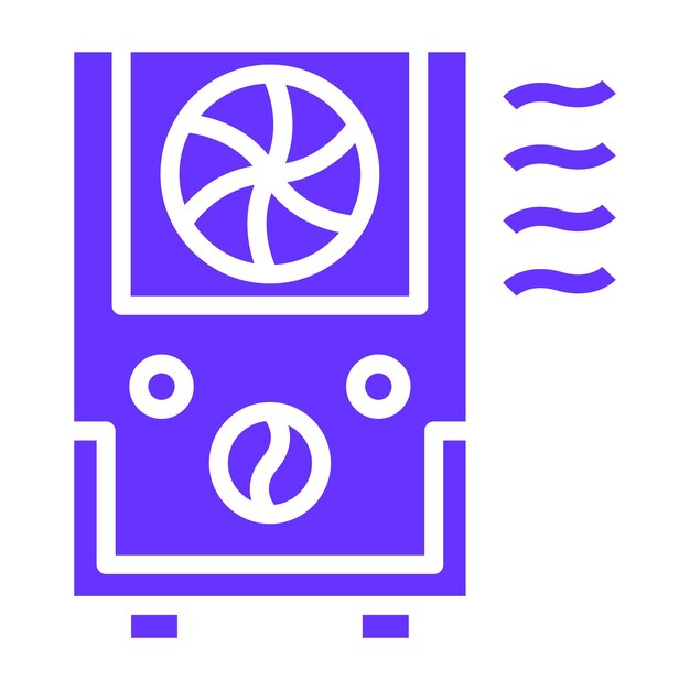 Diseño vectorial Purificador de aire Estilo del icono