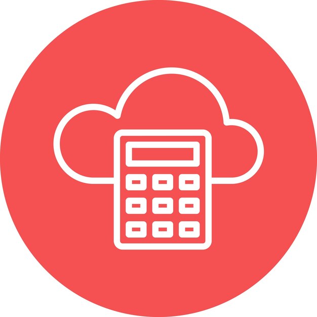 Diseño vectorial que calcula el estilo del icono