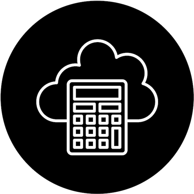 Diseño vectorial que calcula el estilo del icono