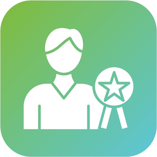 Diseño vectorial que recompensa a los empleados Estilo de icono
