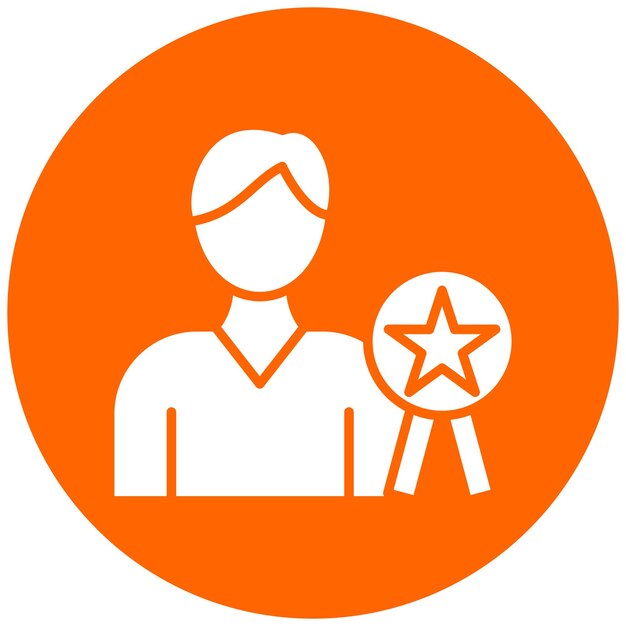 Diseño vectorial que recompensa a los empleados Estilo de icono