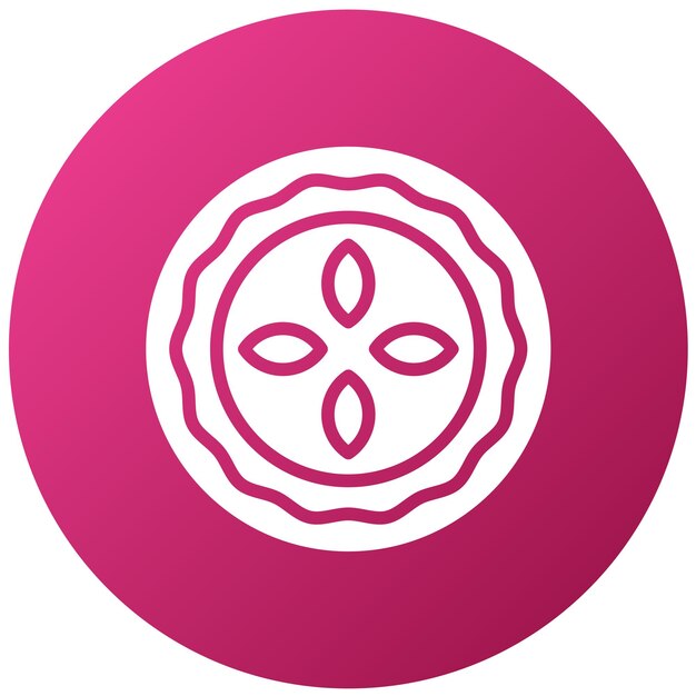 Diseño vectorial Quiche Quest Estilo del icono