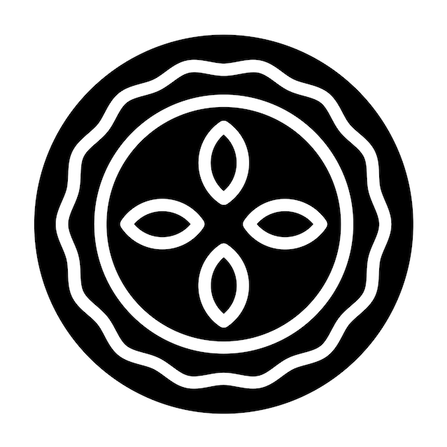 Diseño vectorial Quiche Quest Estilo del icono