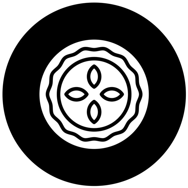 Diseño vectorial Quiche Quest Estilo del icono