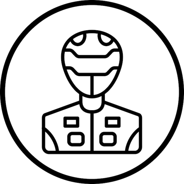 Diseño vectorial Racer Estilo del icono