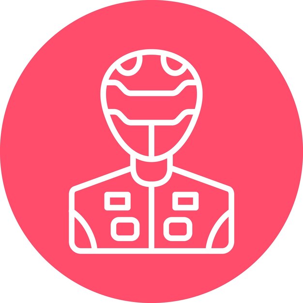 Diseño vectorial Racer Estilo del icono