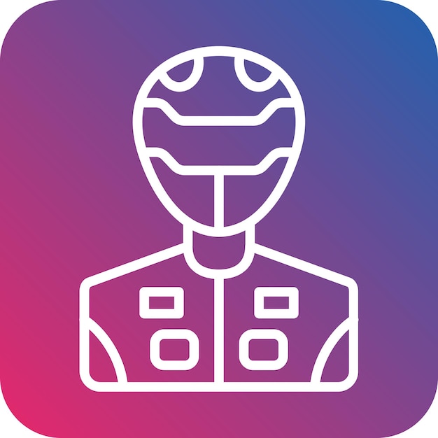 Diseño vectorial Racer Estilo del icono