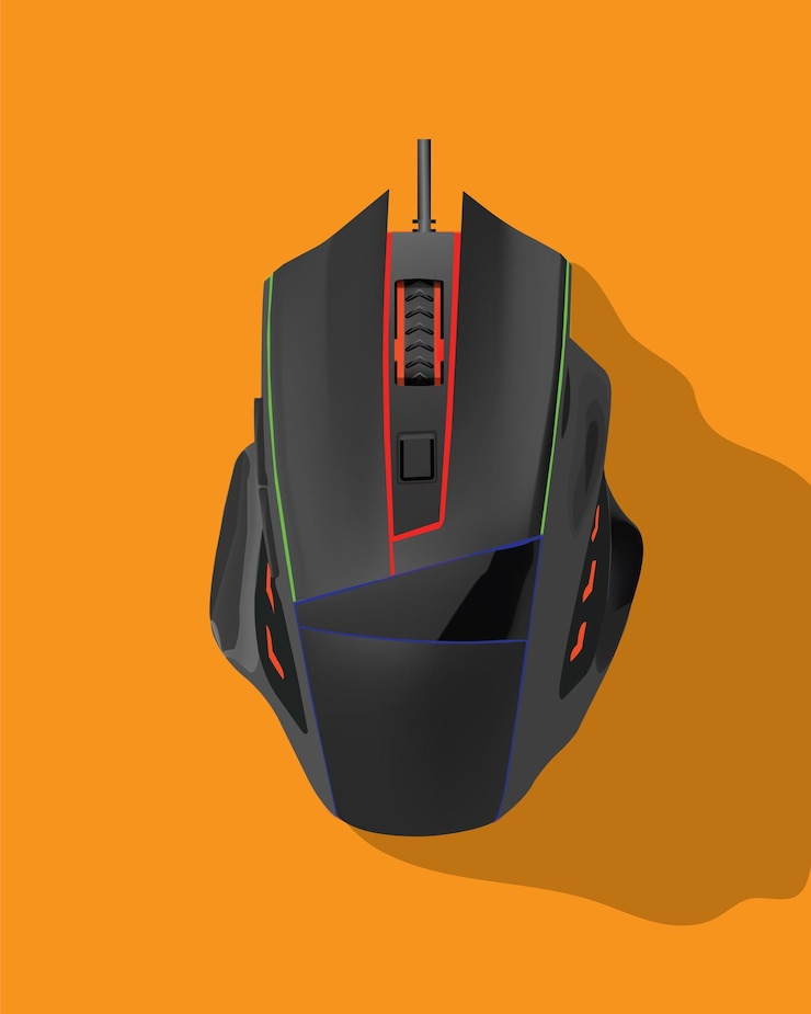 Vector diseño vectorial de ratones para juegos de computadora