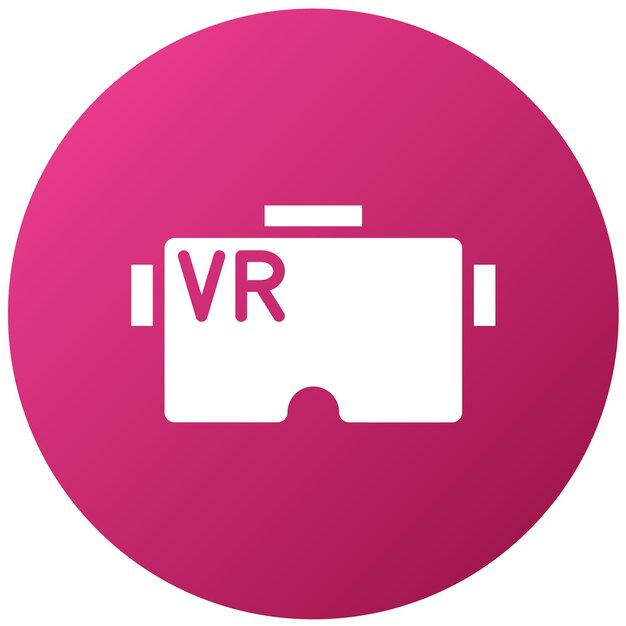 Diseño vectorial de realidad virtual VR Estilo de icono