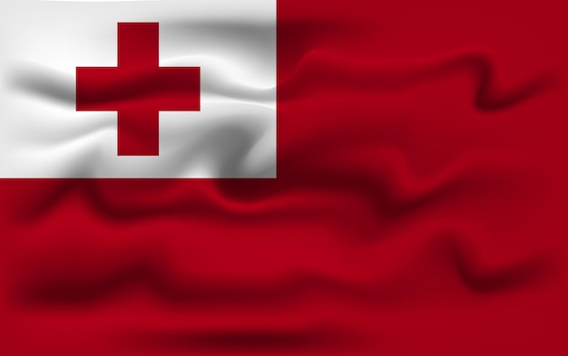 Vector diseño vectorial realista de la bandera suiza