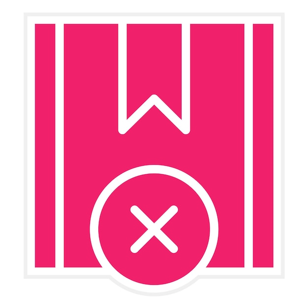 Diseño vectorial rechazado Estilo del icono del proyecto
