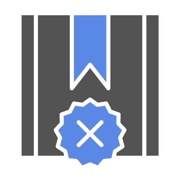 Diseño vectorial rechazado Estilo del icono del proyecto