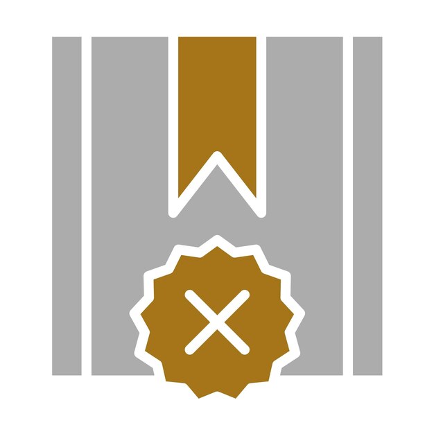 Diseño vectorial rechazado Estilo del icono del proyecto