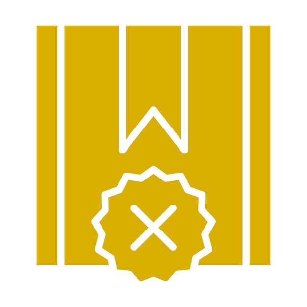 Diseño vectorial rechazado Estilo del icono del proyecto