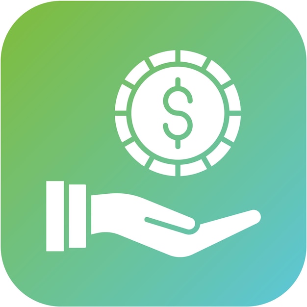 Diseño vectorial Recibe dinero Estilo del icono