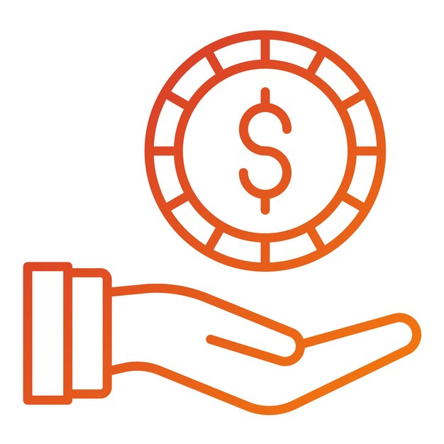 Diseño vectorial Recibe dinero Estilo del icono