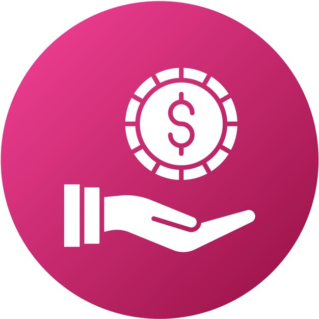 Diseño vectorial Recibe dinero Estilo del icono