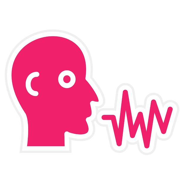 Diseño vectorial Reconocimiento del habla Estilo del icono