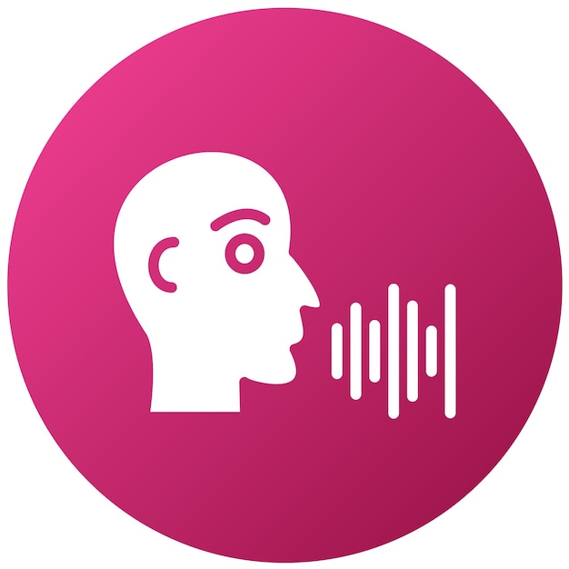 Diseño vectorial Reconocimiento del habla Estilo del icono