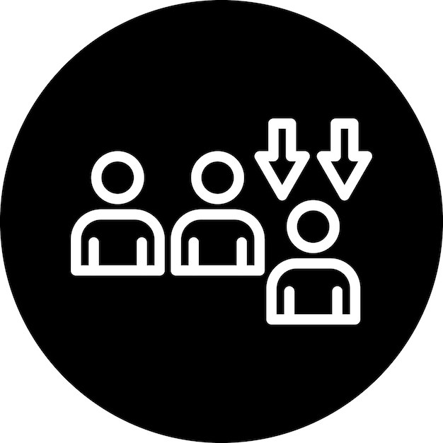 Diseño vectorial Reducción del tamaño del estilo del icono