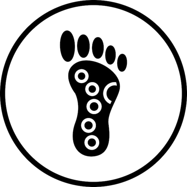 Diseño vectorial Reflexología Estilo del icono