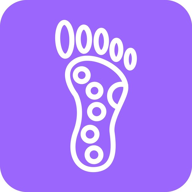 Diseño vectorial Reflexología Estilo del icono