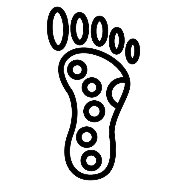 Diseño vectorial Reflexología Estilo del icono